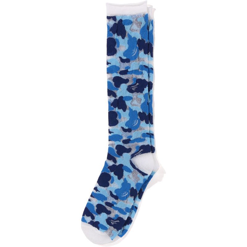 Women Bape Abc Camo Sheer Socks Socks Blue USA | RU9378738