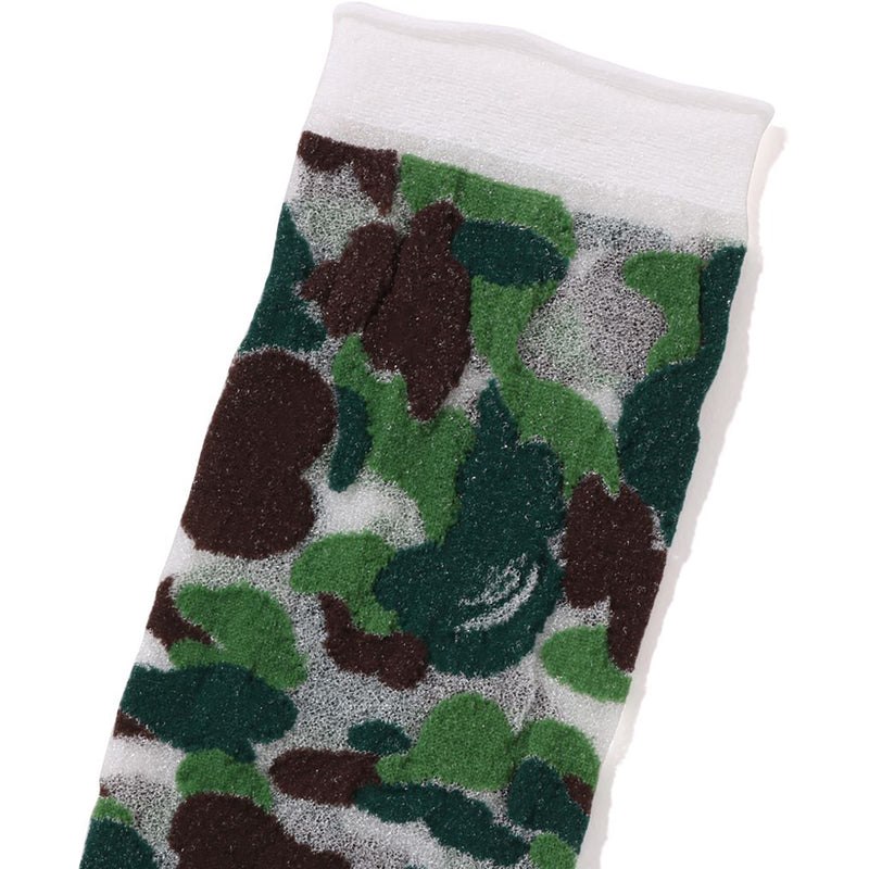 Women Bape Abc Camo Sheer Socks Socks Green USA | SF3418448