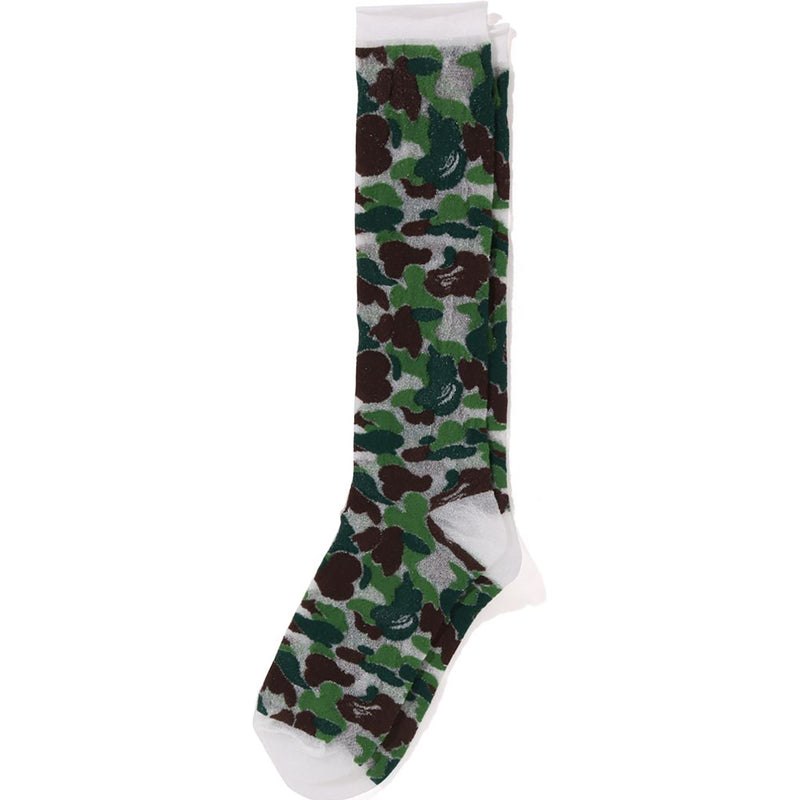 Women Bape Abc Camo Sheer Socks Socks Green USA | SF3418448