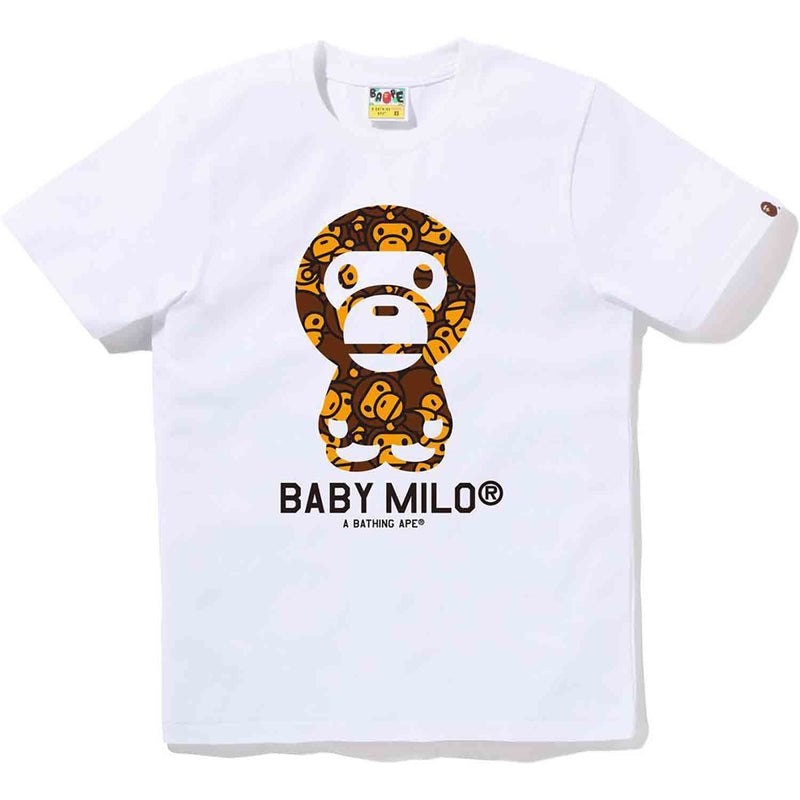 Women Bape All Baby Milo Baby Milo Tee T Shirts White USA | EX0586756