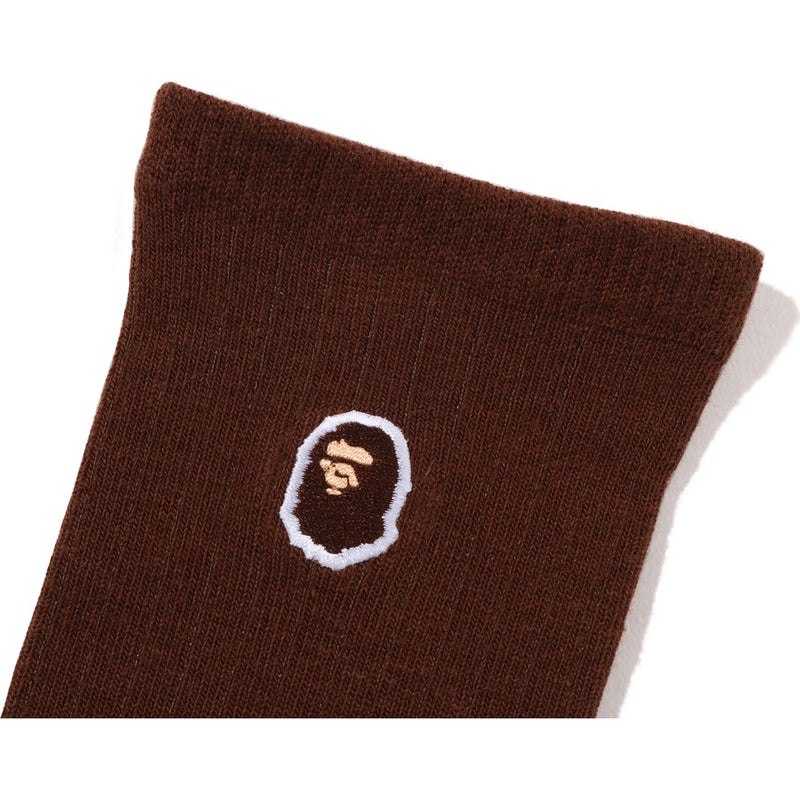 Women Bape Ape Head One Point Socks Socks Brown USA | VL0420140