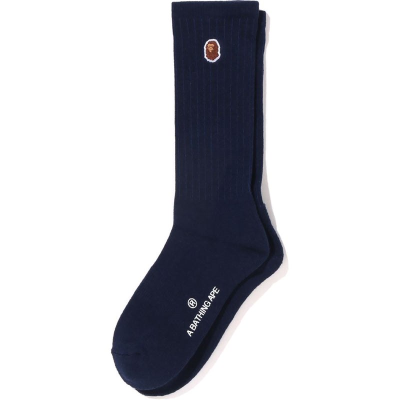 Women Bape Ape Head One Point Socks Socks Navy USA | SH8110310