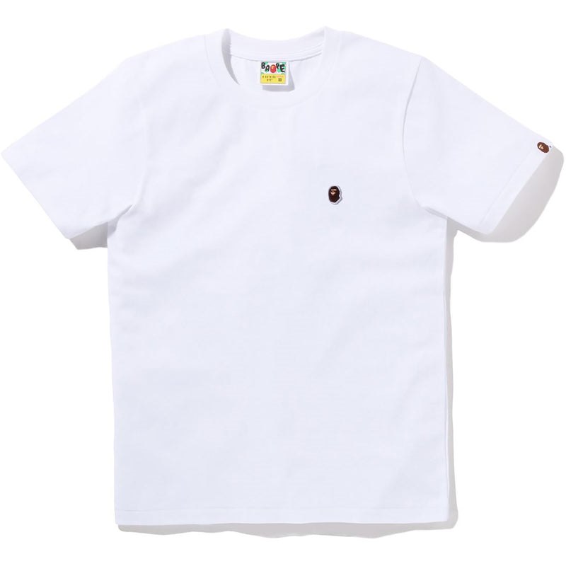 Women Bape Ape Head One Point Tee T Shirts White USA | MU8098008