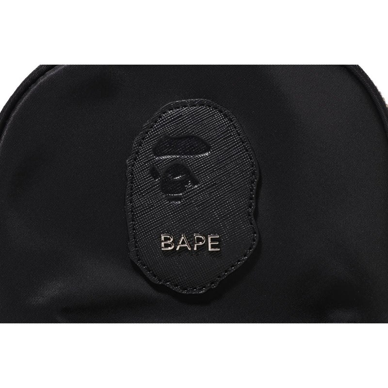 Women Bape Ape Head Patch Mini Daypack Bags Sax USA | FT7357137