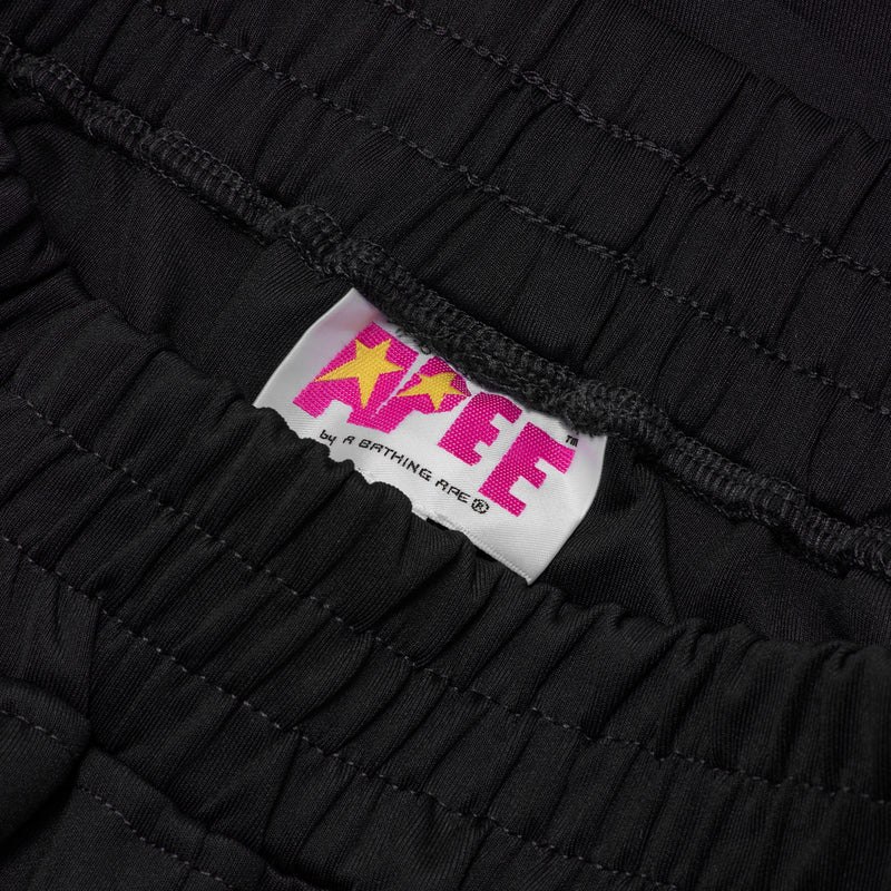 Women Bape Apee Drawstring Sides Track Pants Pants Black USA | YF5120810