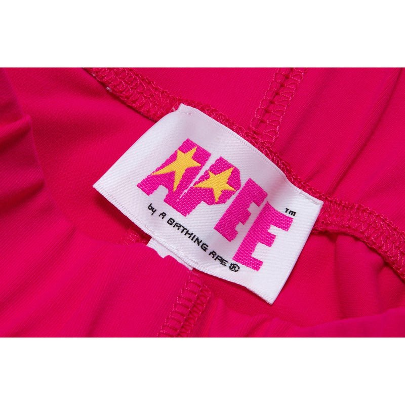 Women Bape Apee Elasticated Slim-fit Shorts Shorts Pink USA | BY0445045