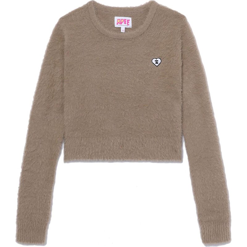 Women Bape Apee Knit Top Knitwear Brown USA | VD8585055