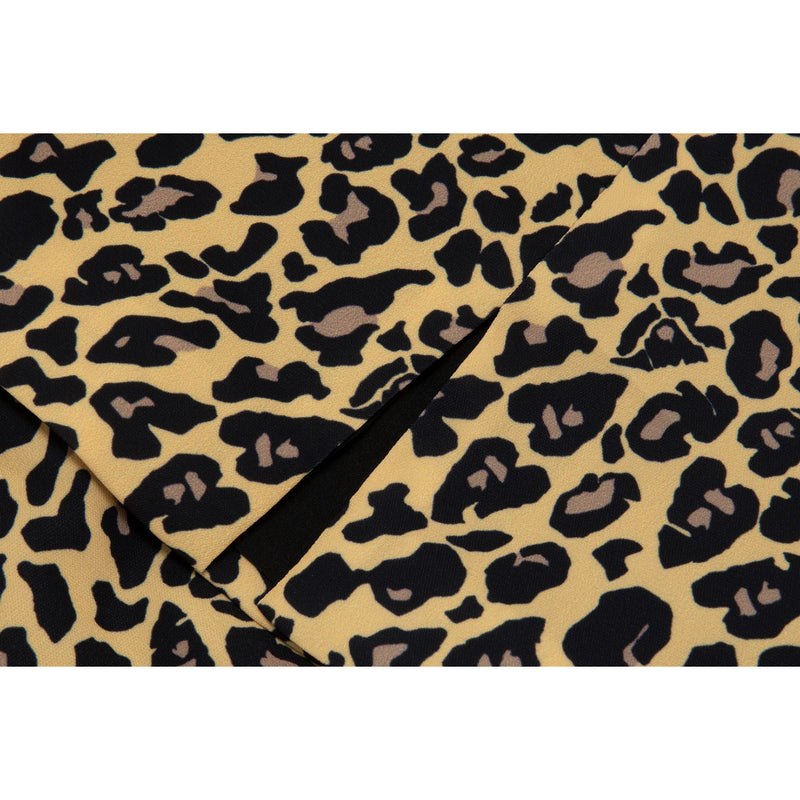 Women Bape Apee Leopard Mini Skirt Dress Beige USA | DS3421041