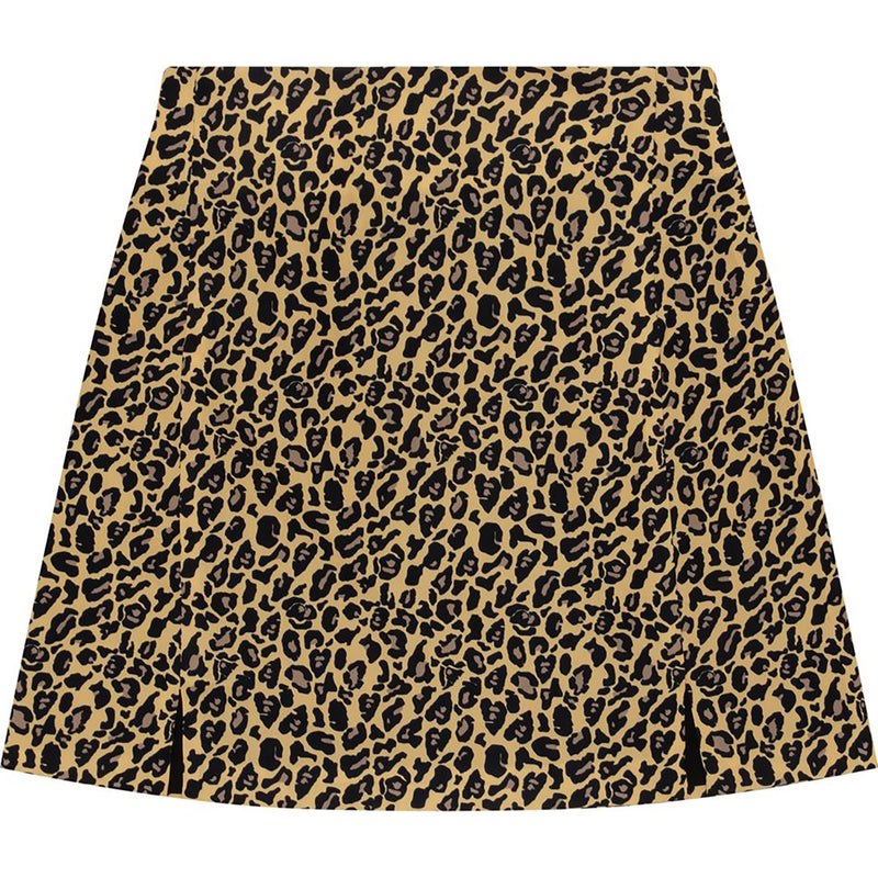 Women Bape Apee Leopard Mini Skirt Dress Beige USA | DS3421041