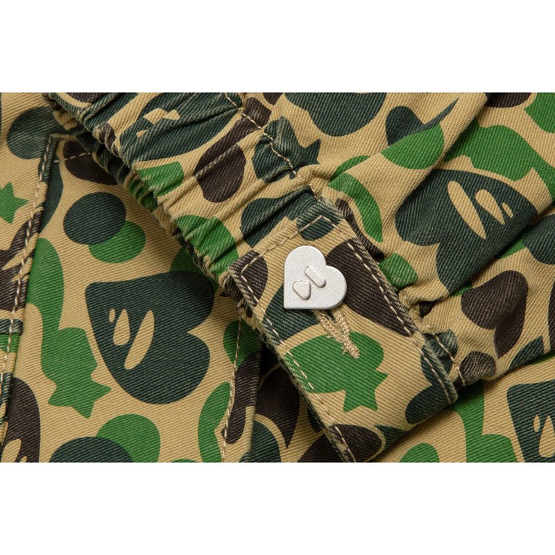 Women Bape Apee Wide Leg Pattern Cago Pants Pants Green USA | ER5797977