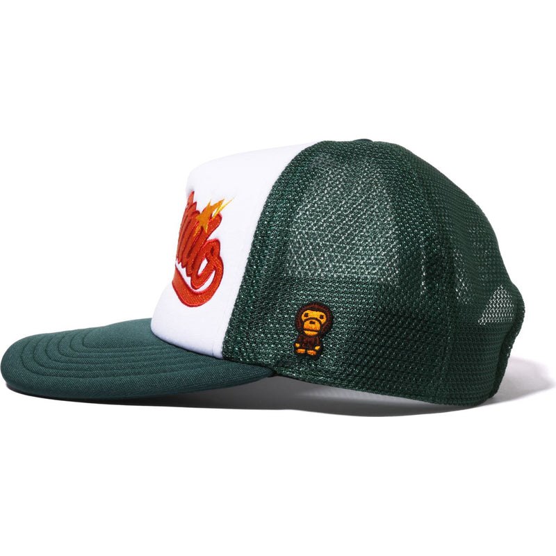 Women Bape Baby Milo Embroidery Mesh Cap Caps Green USA | GC1118818