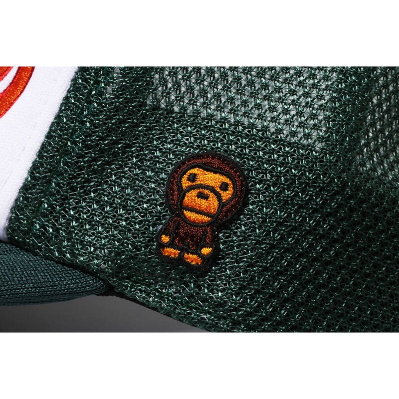 Women Bape Baby Milo Embroidery Mesh Cap Caps Green USA | GC1118818