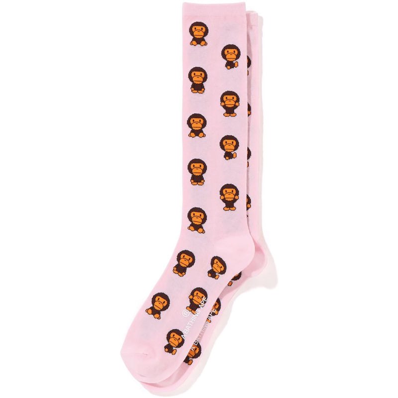 Women Bape Baby Milo Socks Socks Pink USA | HW3530350