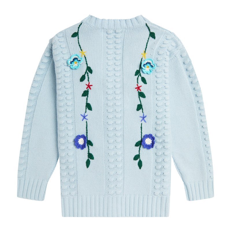 Women Bape Bapy Floralcrochet Midi Cardigan Knitwear Blue USA | XG1146916