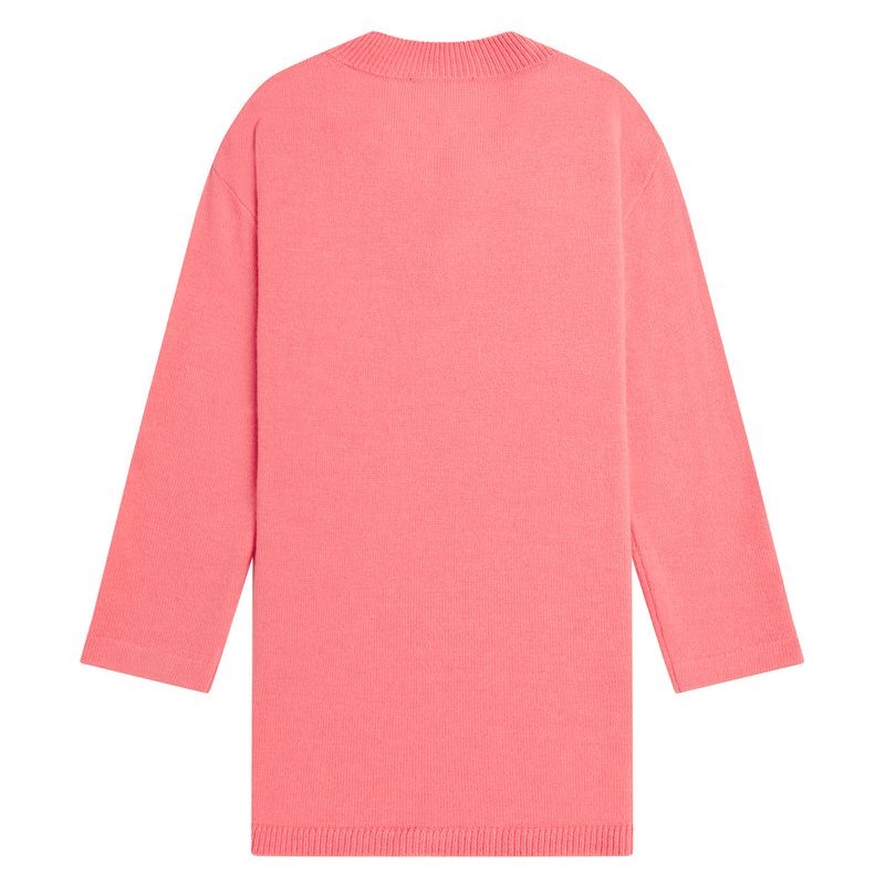 Women Bape Bapy Lace-trimmed Midi Knit Top Knitwear Pink USA | KS8643463