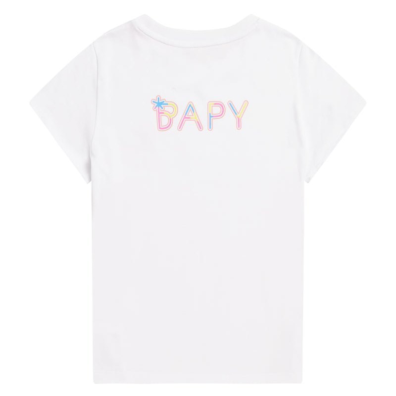 Women Bape Bapy Logo Tee T Shirts White USA | EM1882882