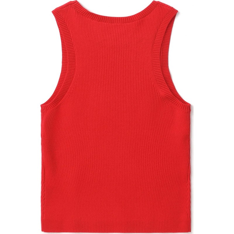 Women Bape Bapy Logo Vest T Shirts Red USA | LB7841681