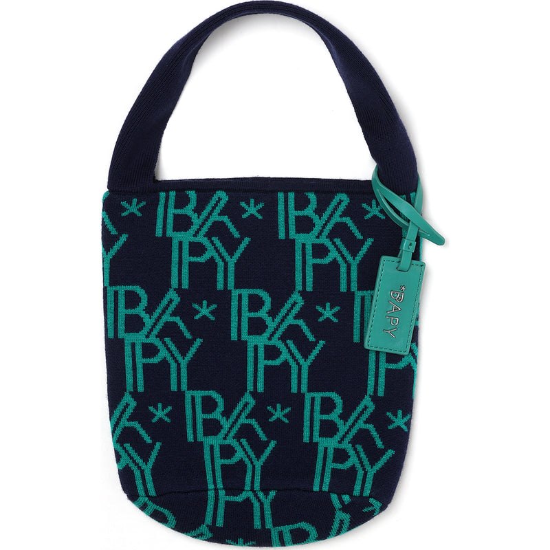 Women Bape Bapy Monogram Knitted Bag Bags Green USA | WN0746176