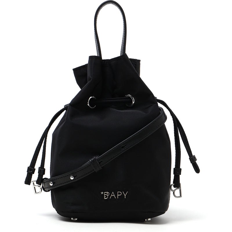 Women Bape Bapy Nylon Bucket Bag Bags Black USA | XK1226126