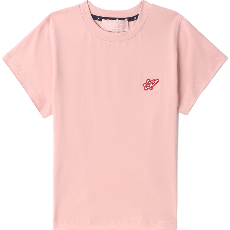 Women Bape Bapy One Point Tee T Shirts Light Pink USA | UE2736076