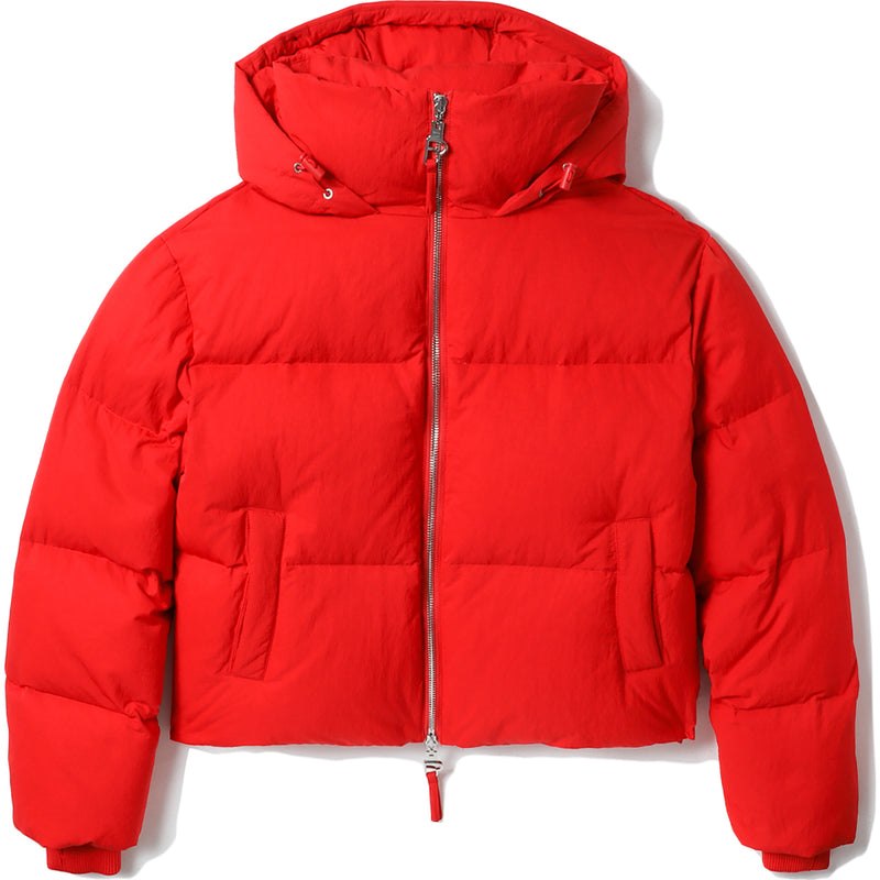 Women Bape Bapy Puffy Down Jacket Jackets Red USA | NL5941391