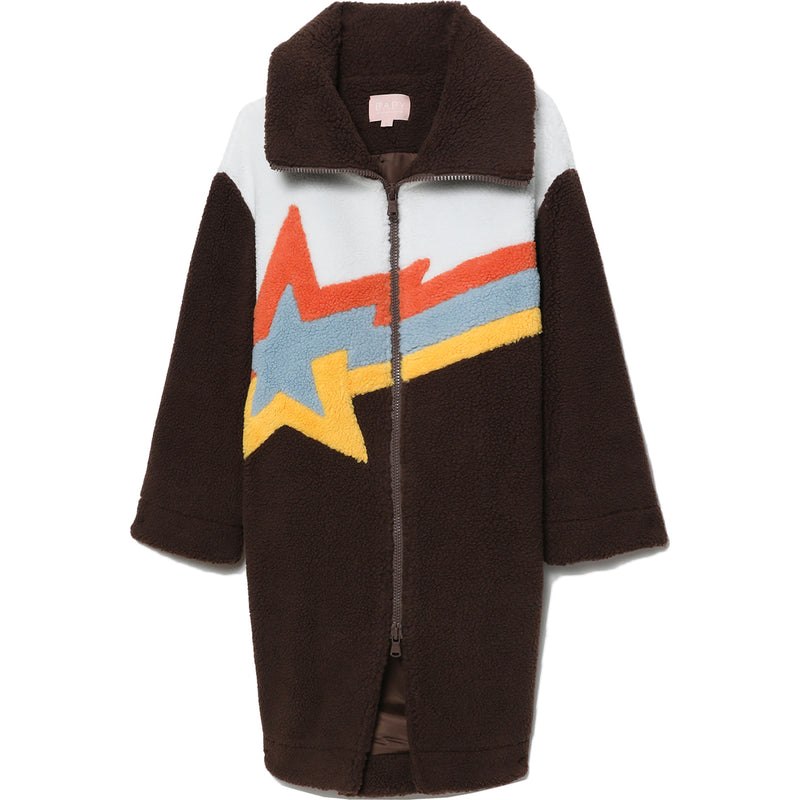 Women Bape Bapy Sta Fleece Coat Jackets Brown USA | OK3032002