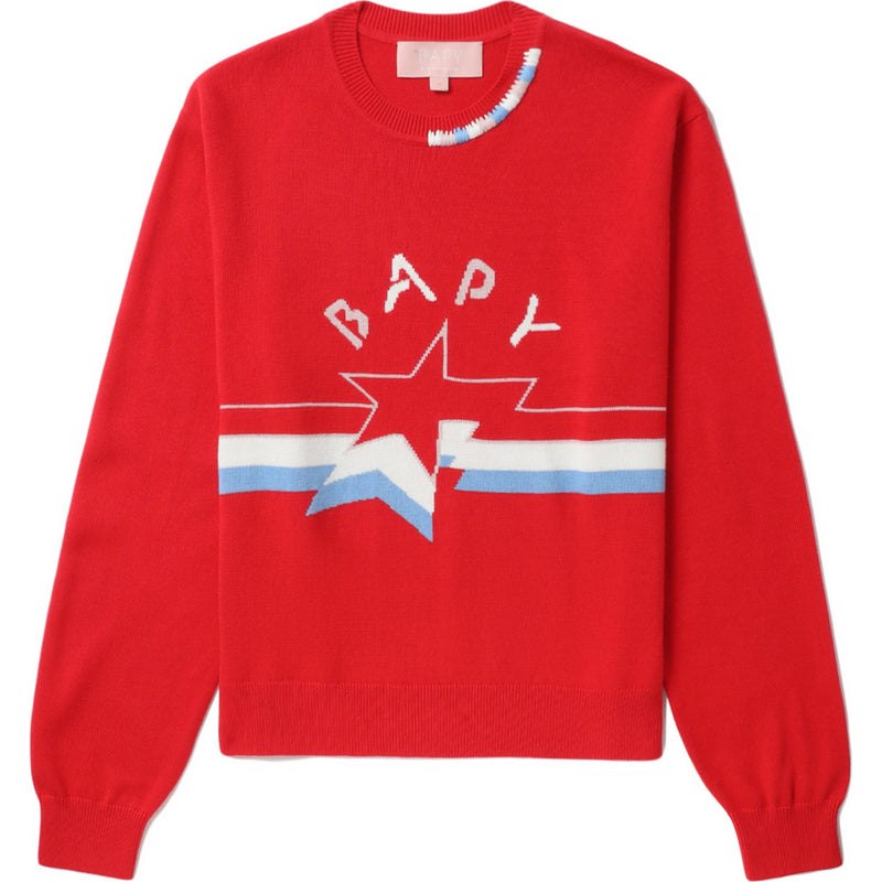 Women Bape Bapy Sta Intarsia Knit Knitwear Red USA | GR3496646