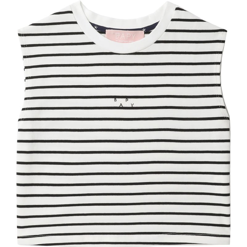 Women Bape Bapy Stripes Tank T Shirts White USA | EA7051501