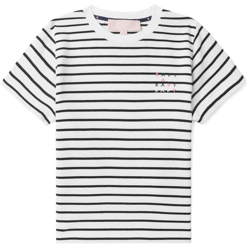 Women Bape Bapy Stripes Tee T Shirts White USA | CR5525855