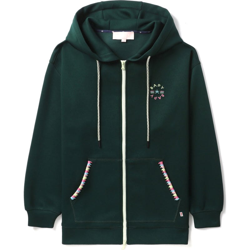 Women Bape Bapy Zip Up Hoodie Hoodie Dark Green USA | MG9879689