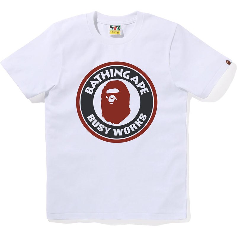 Women Bape Busy Works Tee T Shirts White USA | AA5743173