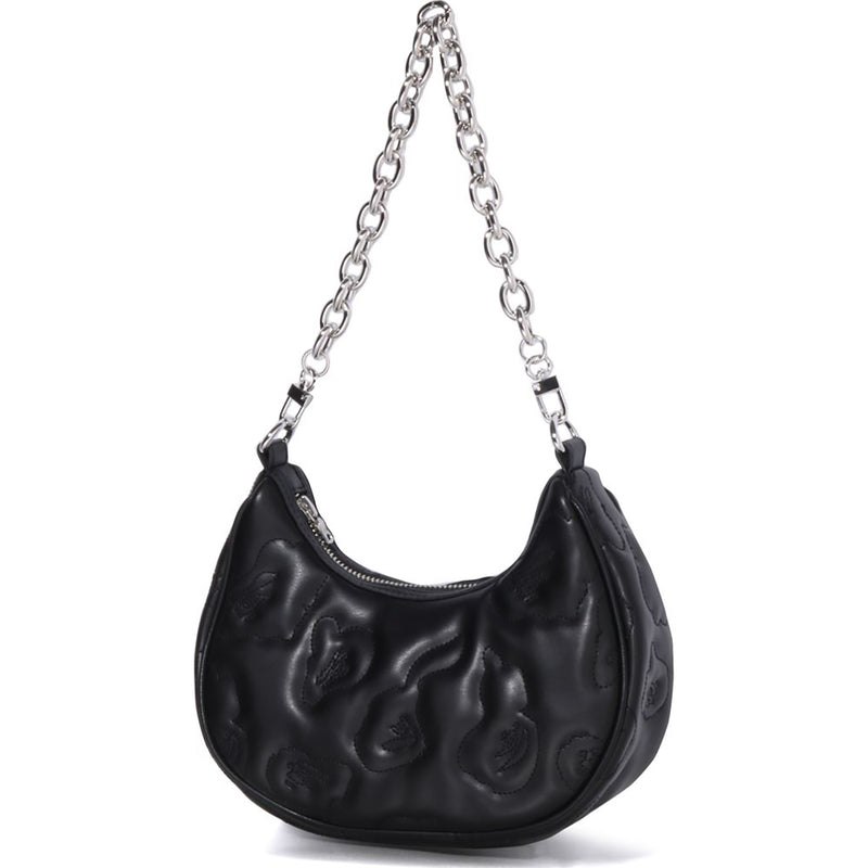 Women Bape Camo Quilting Moon Bag Bags Black USA | LF8050400