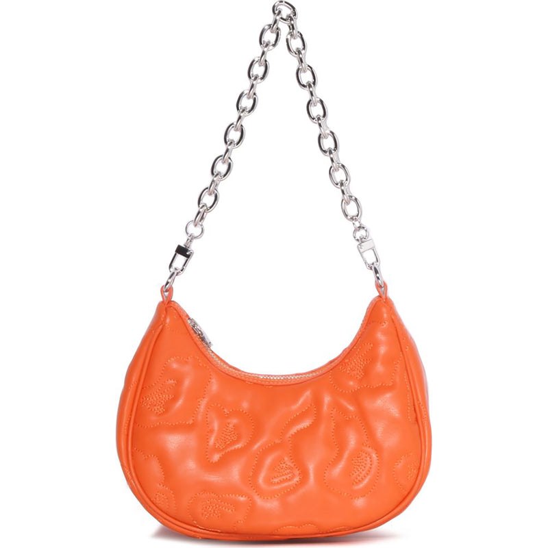 Women Bape Camo Quilting Moon Bag Bags Orange USA | GX6638668