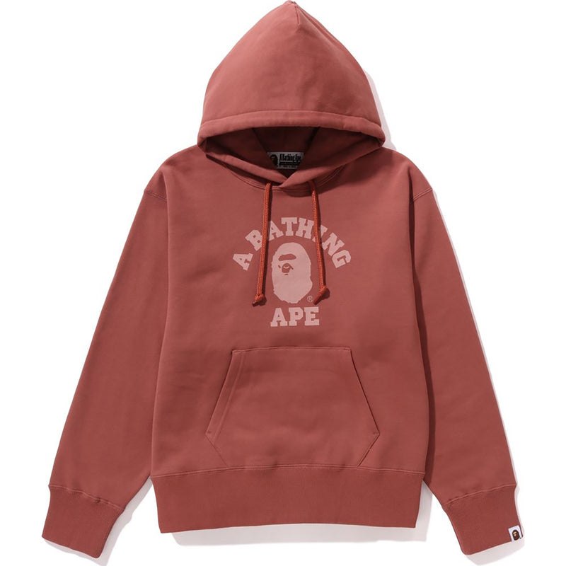 Women Bape College Pullover Wide Hoodie Hoodie Pink USA | RJ6131911