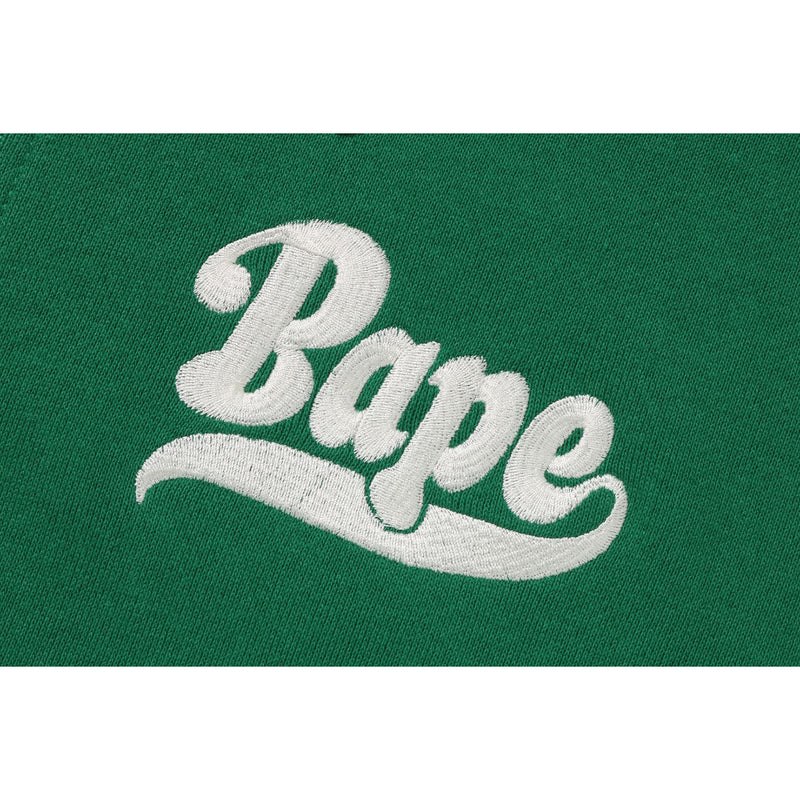 Women Bape Half Zip Cropped Crewneck Sweatshirts Olivedrab USA | ND0559859