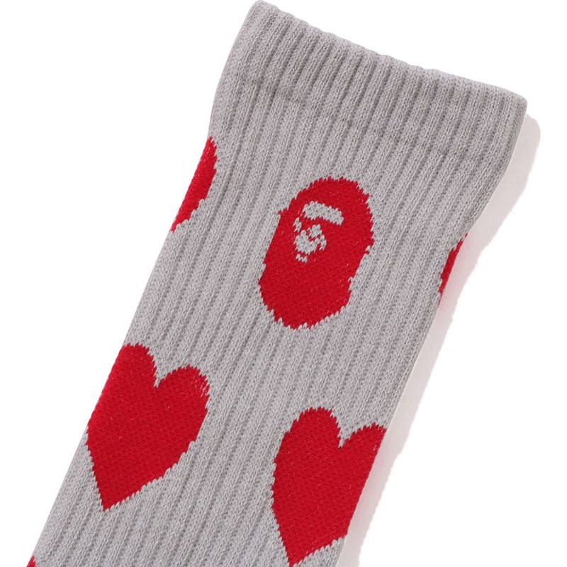 Women Bape I Love Monogram Socks Socks Gray USA | UP6282722