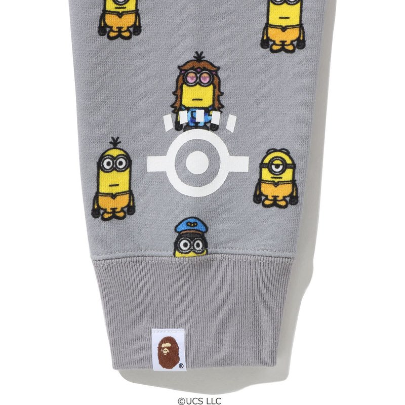 Women Bape Minions Shark Full Zip Hoodie Hoodie Grey USA | QB7762772