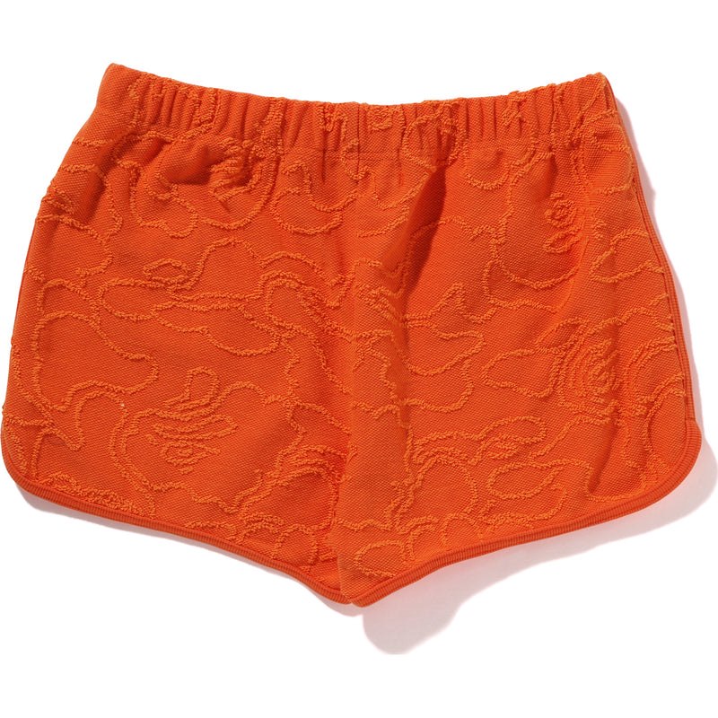 Women Bape Neon Camo Jacquard Shorts Shorts Orange USA | AO2758178