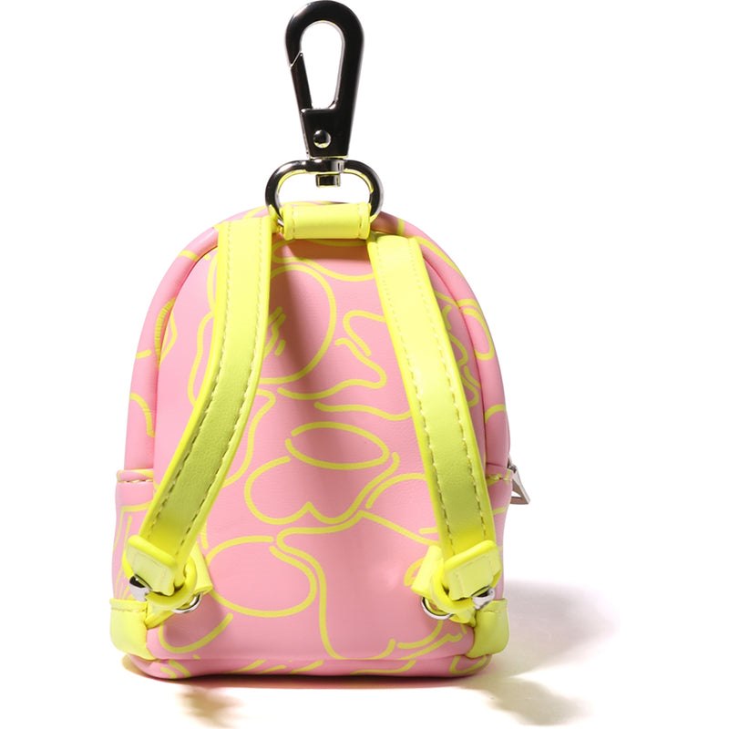 Women Bape Neon Camo Micro Backpack Bags Pink USA | XO6479649