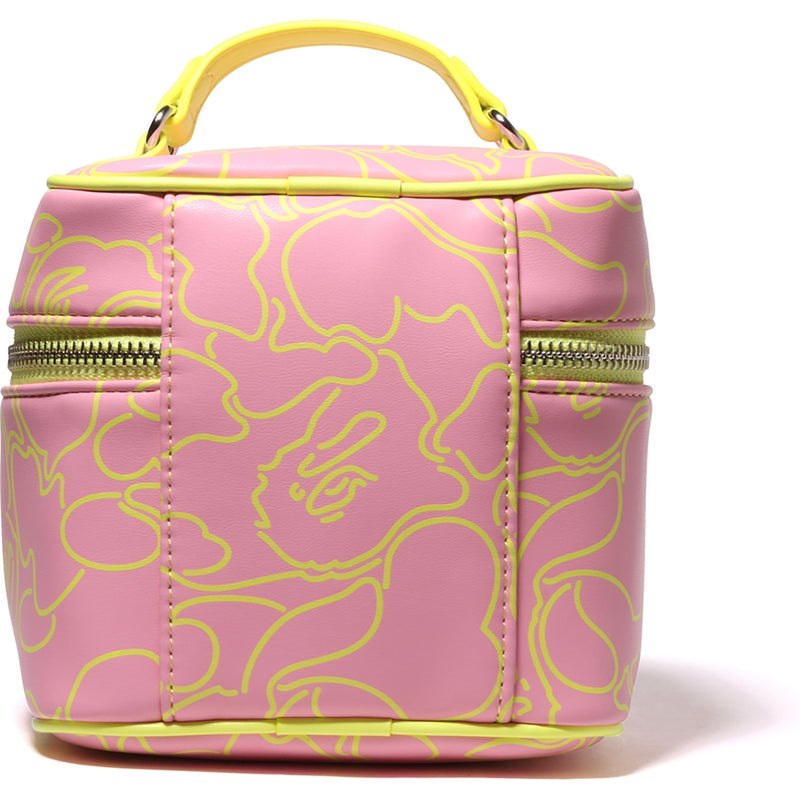 Women Bape Neon Camo Vanity Bag Bags Pink USA | TG4091101