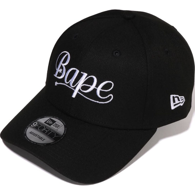 Women Bape New Era 9forty Cap Caps Black USA | IB4033903