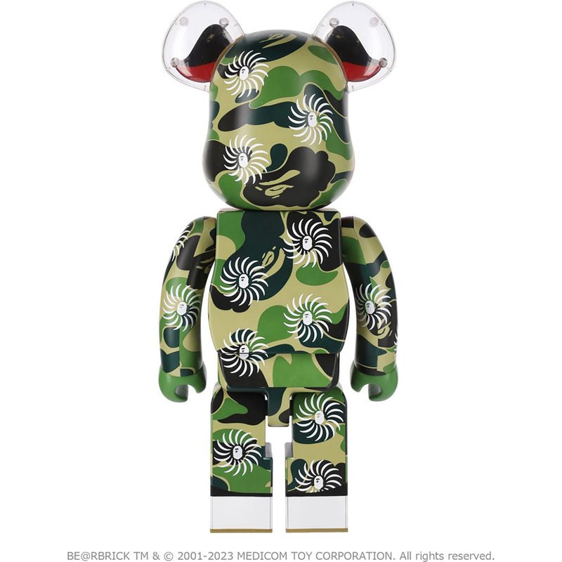 Women Bape New Year Be@rbrick Shishimai 1000% Figure Green USA | BP7042402