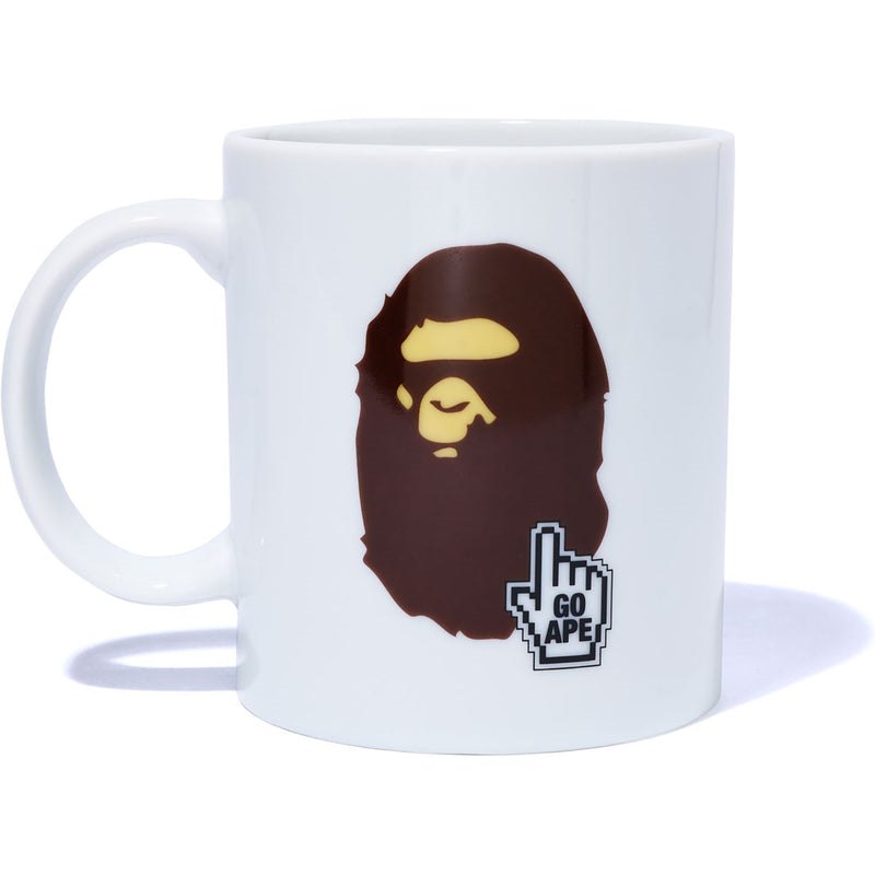 Women Bape Online Mug Bapec Home White USA | JJ0894484