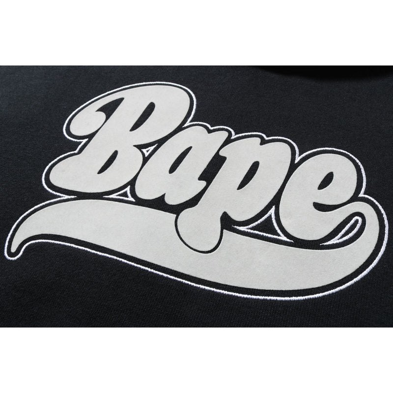 Women Bape Oversized Pullover Hoodie Hoodie Black USA | ZV0153513