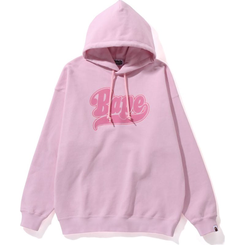 Women Bape Oversized Pullover Hoodie Hoodie Pink USA | UR6411741