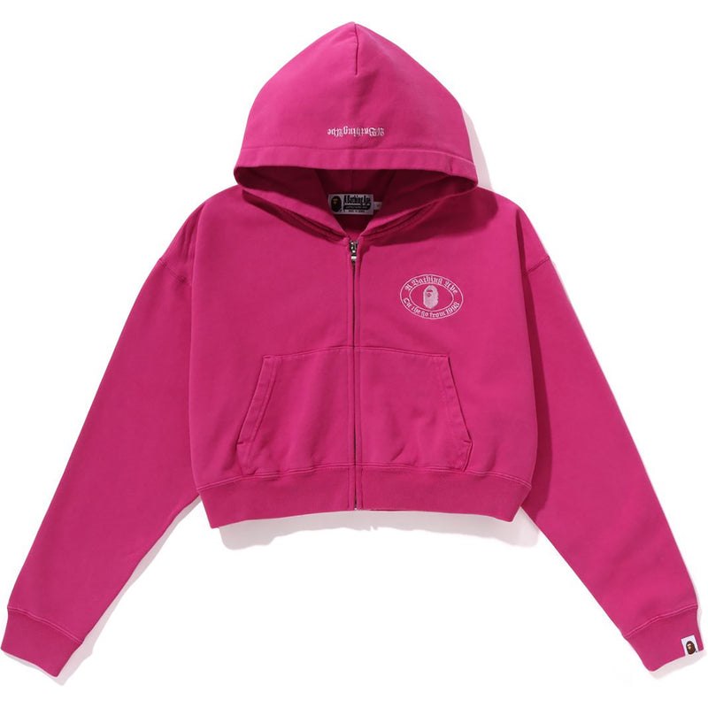 Women Bape Pigment Dye Zip Hoodie Hoodie Pink USA | PJ6792972