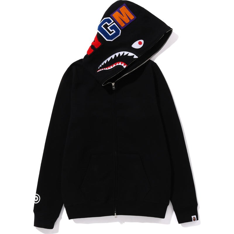 Women Bape Shark Full Zip Hoodie Hoodie Black USA | TW0283923