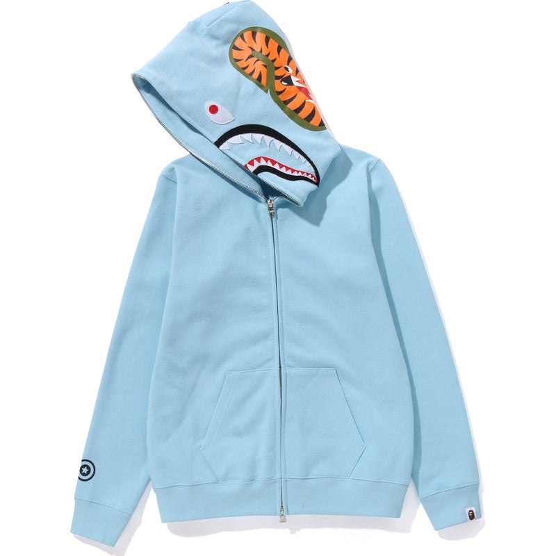 Women Bape Shark Full Zip Hoodie Hoodie Sax USA | IF5332932