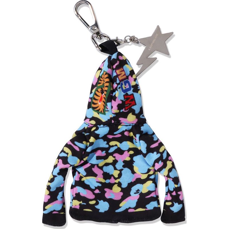 Women Bape Shark Full Zip Hoodie Keychain Hoodie Black USA | YQ1592352