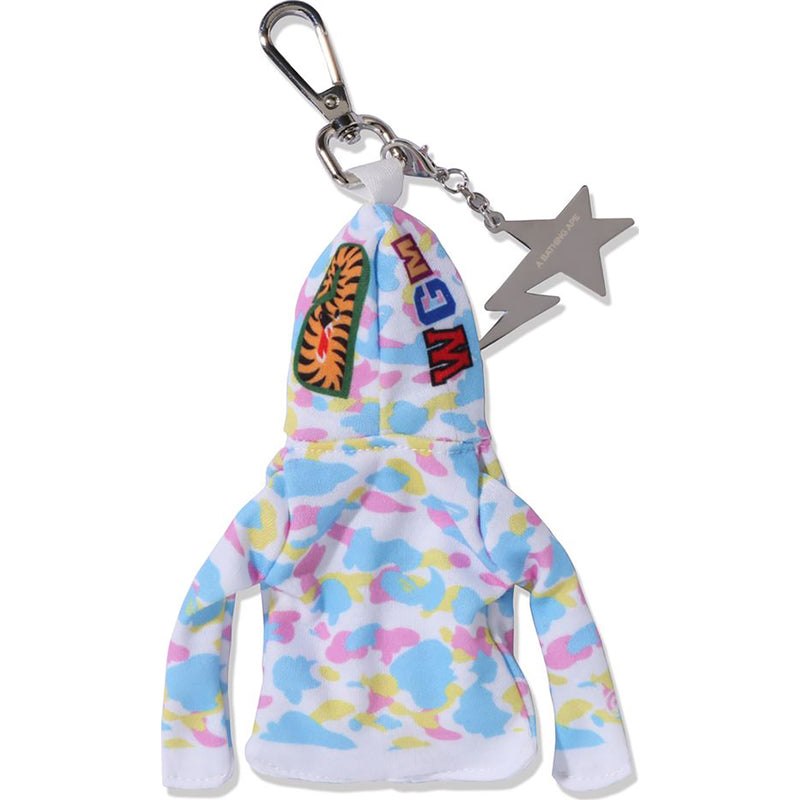 Women Bape Shark Full Zip Hoodie Keychain Hoodie White USA | KU3879389